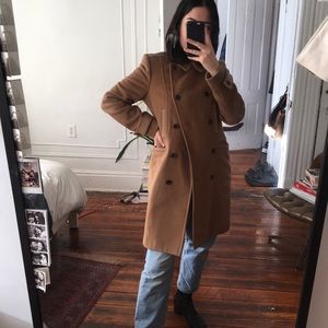 Wilfred tan wool / cashmere coat